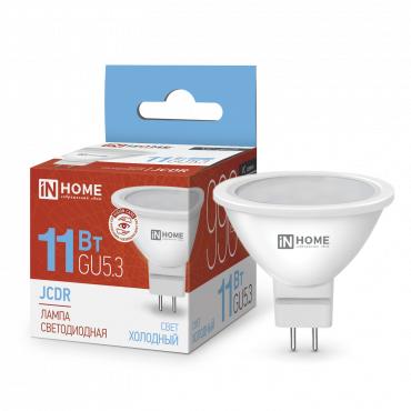 Лампа светодиодная LED-JCDR-VC 11Вт рефлектор 6500К холод. бел. GU5.3 990лм 230В IN HOME 4690612024745